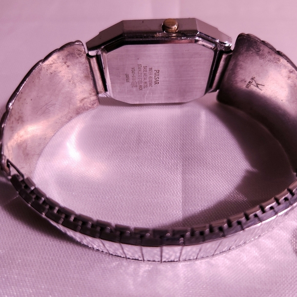 Pulsar 925 Silver, Authentic Turquoise Vtg watch & Southwest Style Earrings - Picture 3 of 8